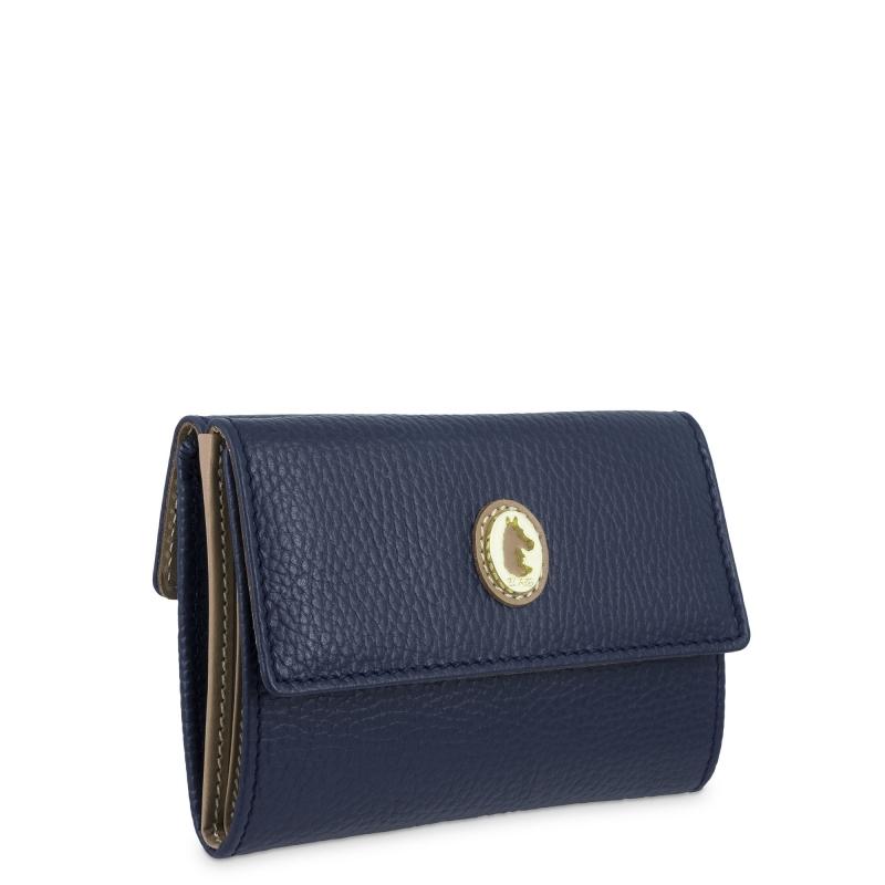 El potro Cartera mediana mujer en piel vacuno color azul-El Potro Oferta exclusiva