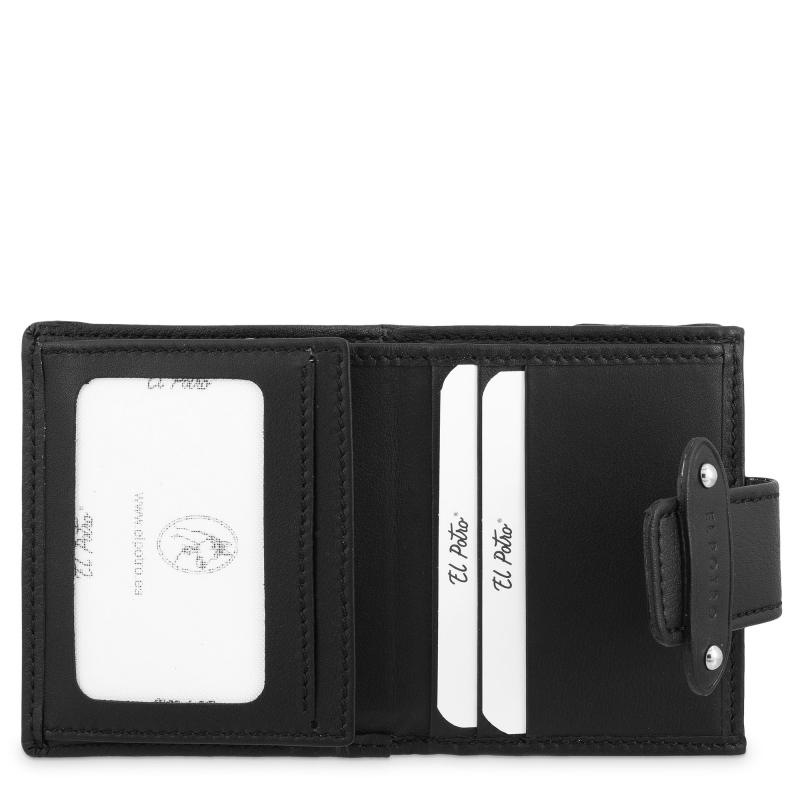 El potro Cartera pequeña mujer color negro casual- E L P O T R O Ofertas especiales