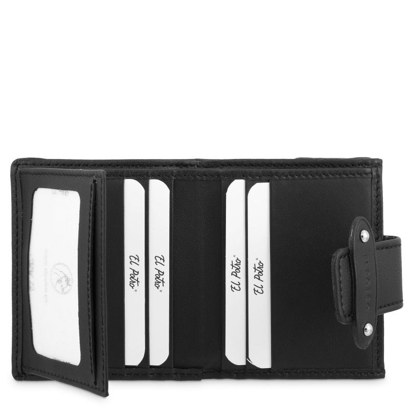 El potro Cartera pequeña mujer color negro casual- E L P O T R O Ofertas especiales
