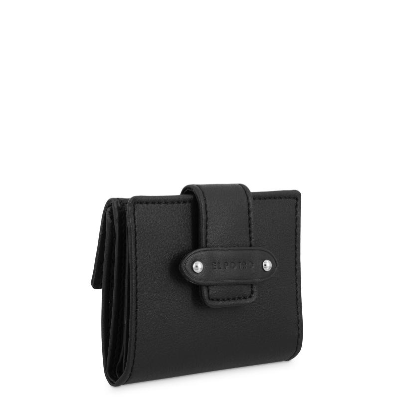 El potro Cartera pequeña mujer color negro casual- E L P O T R O Ofertas especiales