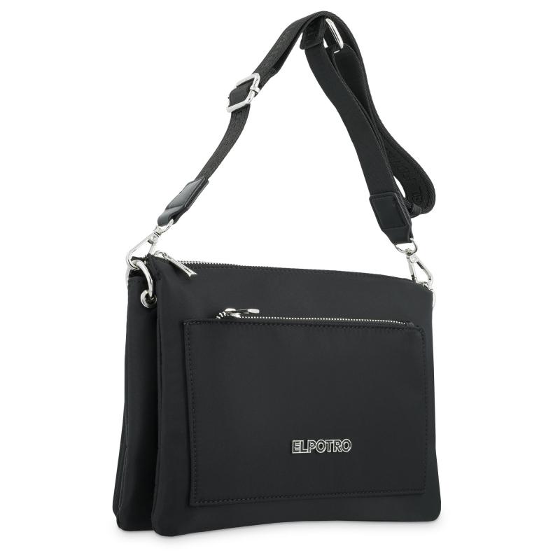 El potro Bolso macuto fuelle negro - EL POTRO Rebajas