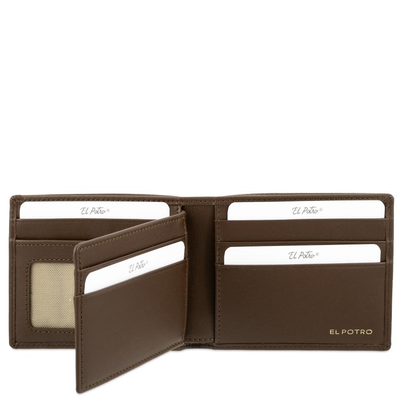 El potro Cartera tarjetero en piel vacuno color cuero-ELPOTRO Rebajas online