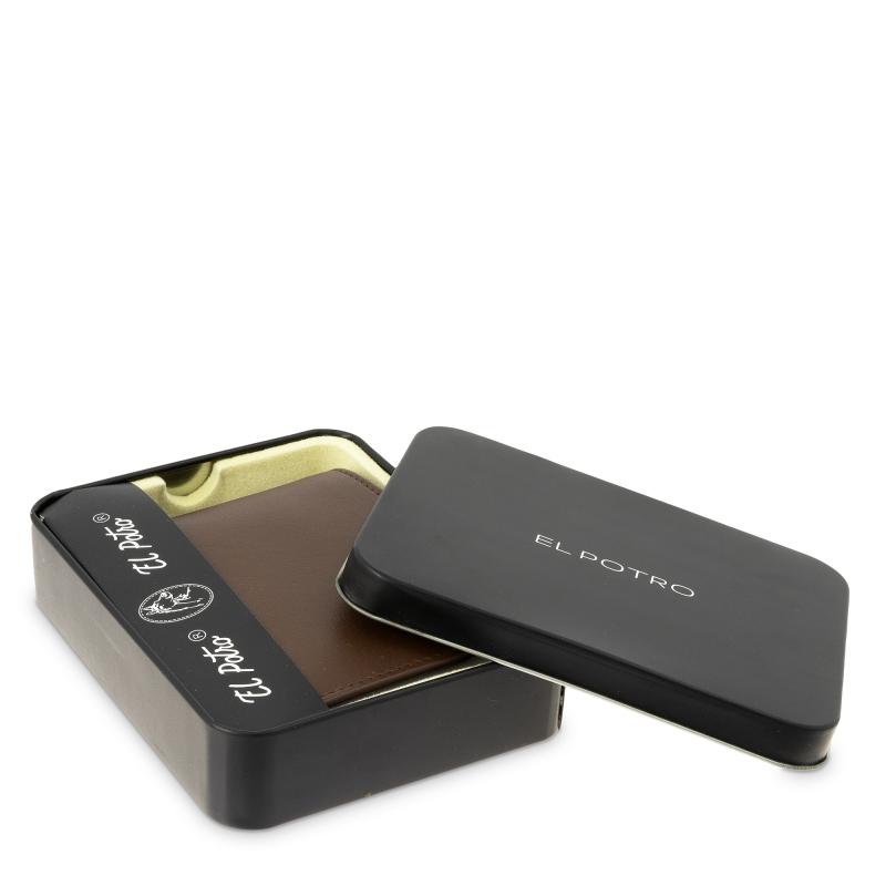El potro Cartera tarjetero en piel vacuno color cuero-ELPOTRO Rebajas online