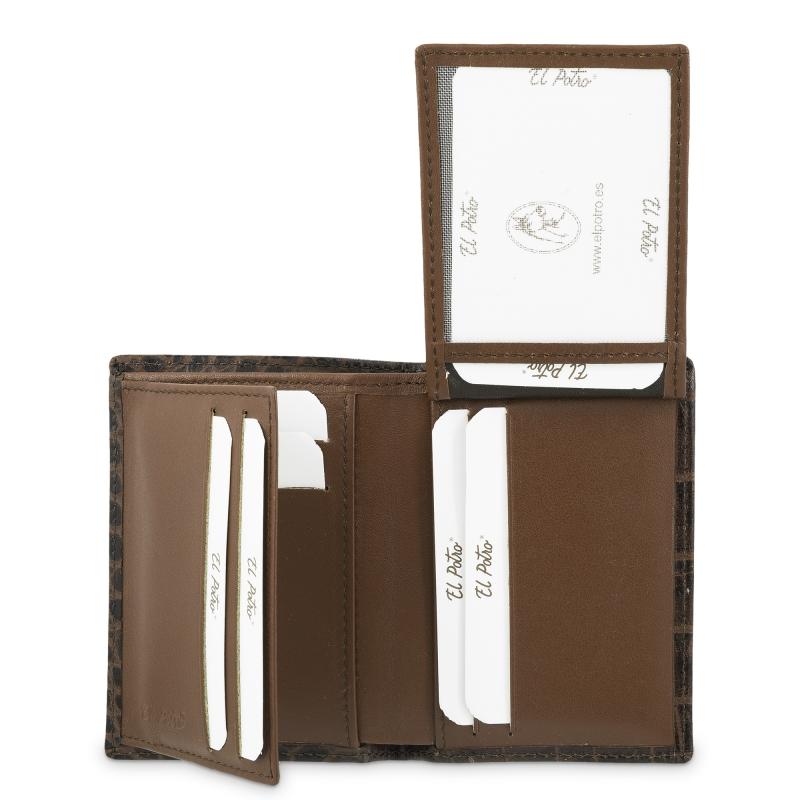 El potro Cartera hombre en piel vacuno color marrón-Coco Último día