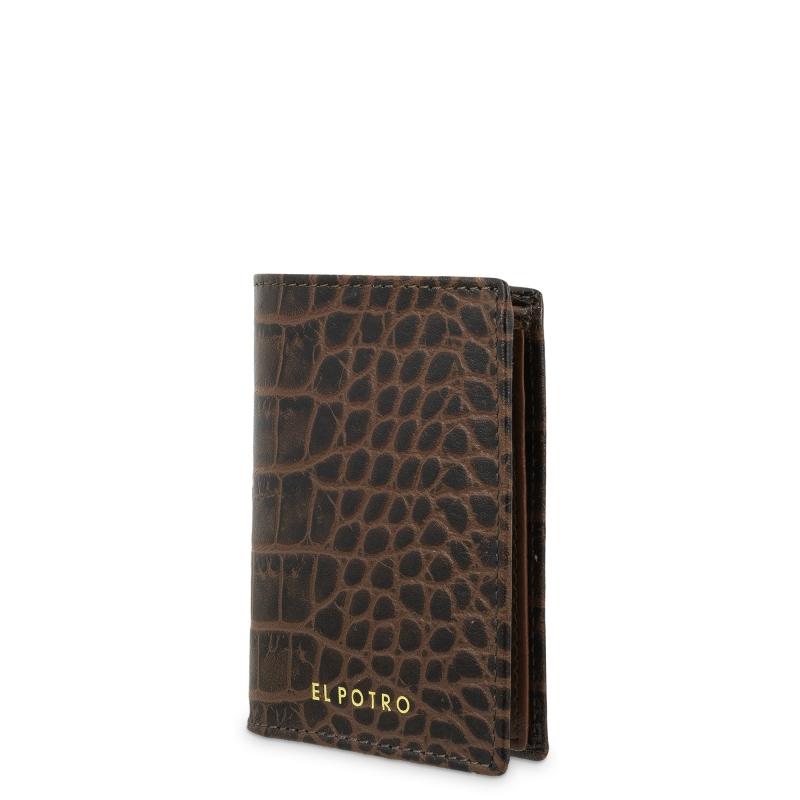 El potro Cartera hombre en piel vacuno color marrón-Coco Último día