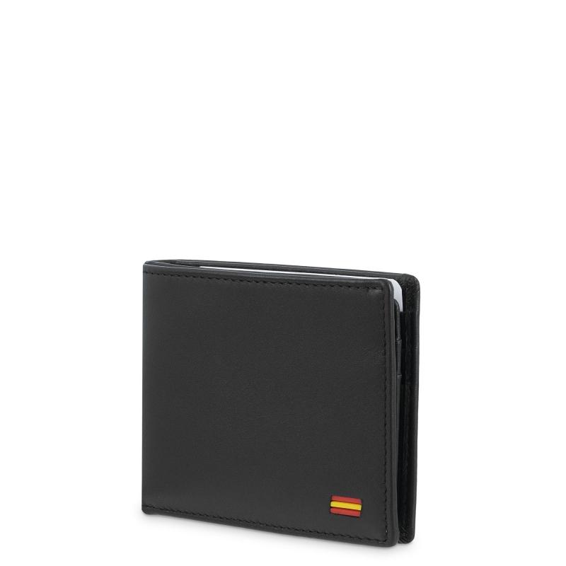 El potro Cartera tarjetero de hombre en piel vacuno negro nación-E L P O T R O Promoción por tiempo limitado