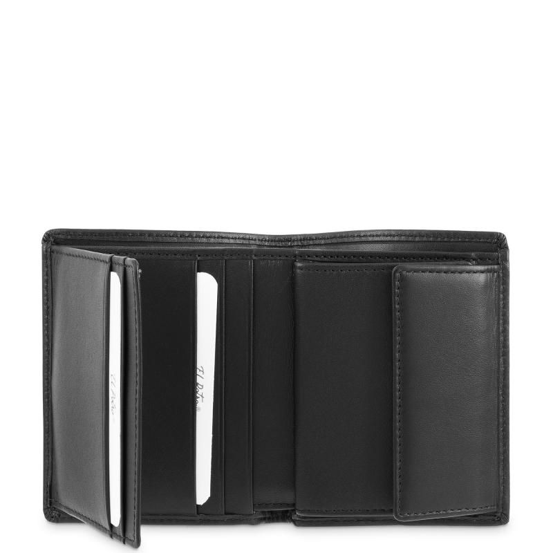 El potro Cartera monedero interior de hombre en piel vacuno negro nación-E L P O T R O Oferta especial de fábrica
