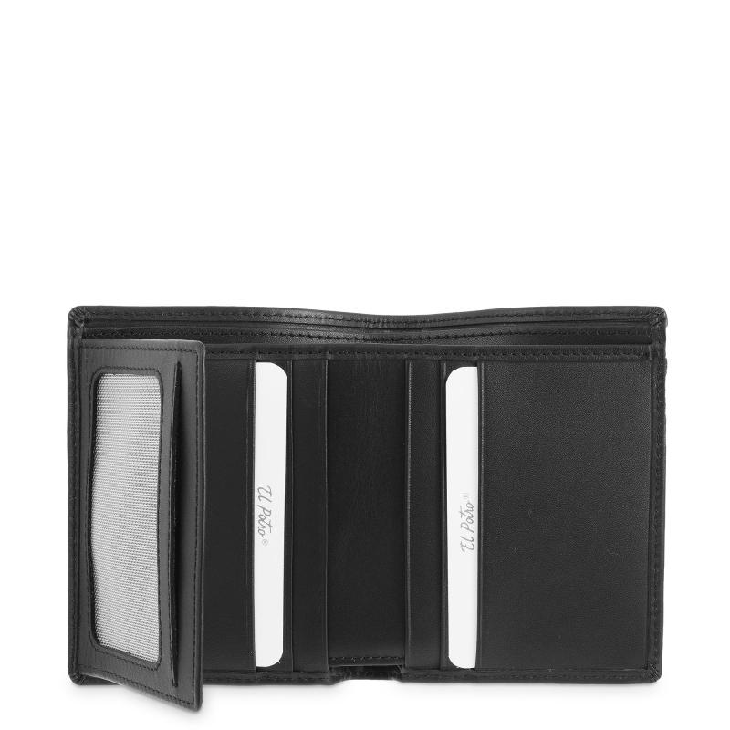 El potro Cartera tarjetero de hombre en piel vacuno negro nación-E L P O T R O Solo queda un día
