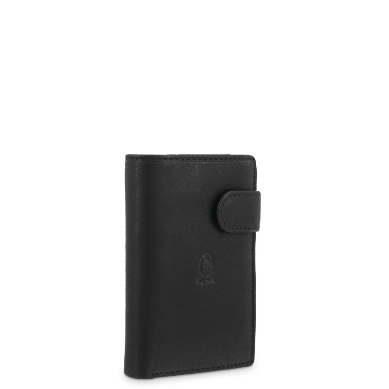 El potro Cartera grande con monedero exterior hombre en piel vacuno color negro -Durango Grandes descuentos
