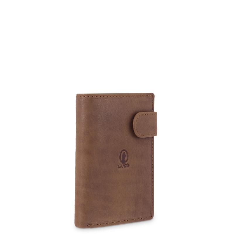El potro Cartera grande con monedero exterior hombre en piel vacuno color cuero-Durango Liquidación