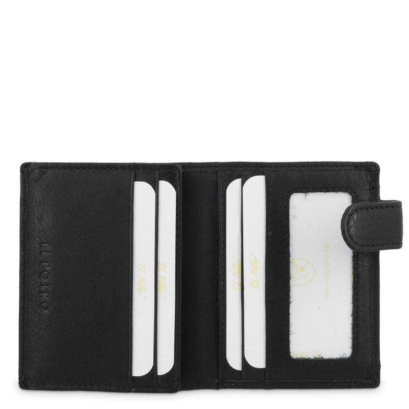 El potro Cartera con monedero exterior hombre en piel vacuno color negro- Durango Envío internacional gratuito