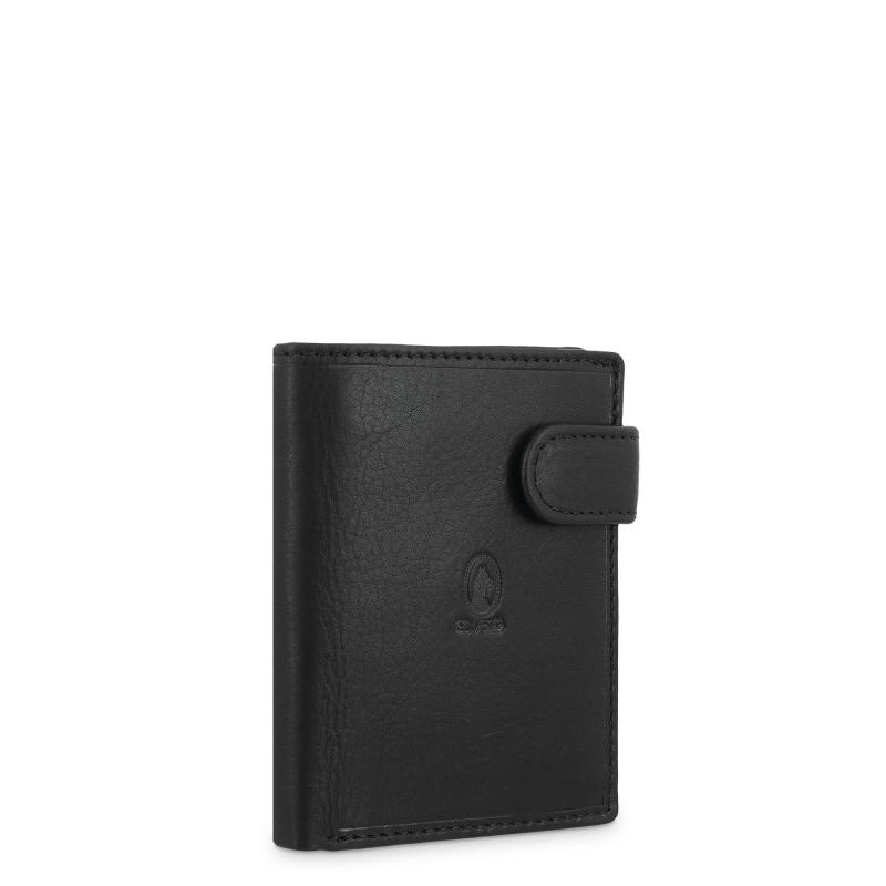 El potro Cartera con monedero exterior hombre en piel vacuno color negro- Durango Envío internacional gratuito