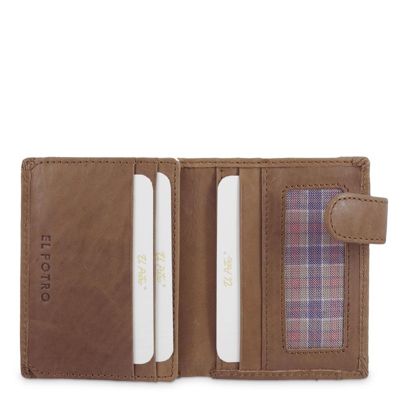 El potro Cartera con monedero exterior hombre en piel vacuno color cuero- Durango Tienda de fábrica