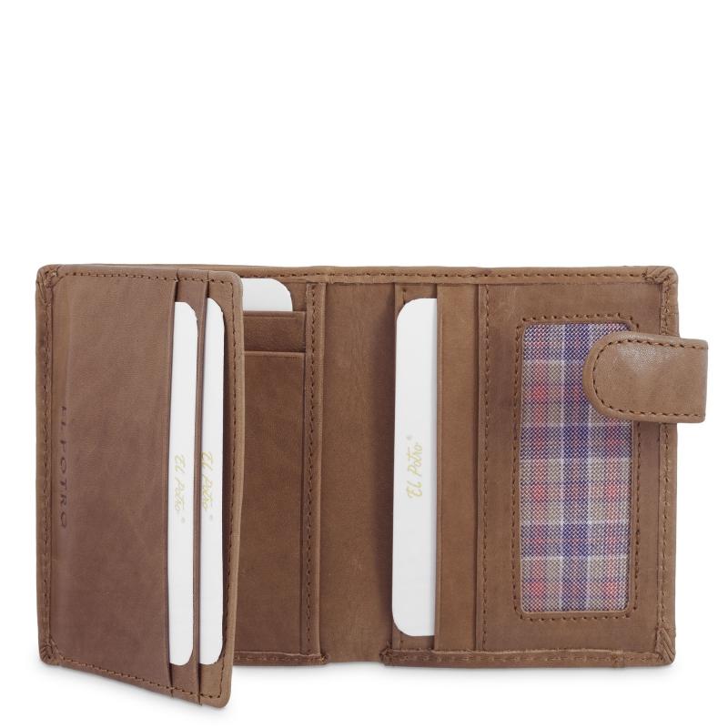 El potro Cartera con monedero exterior hombre en piel vacuno color cuero- Durango Tienda de fábrica