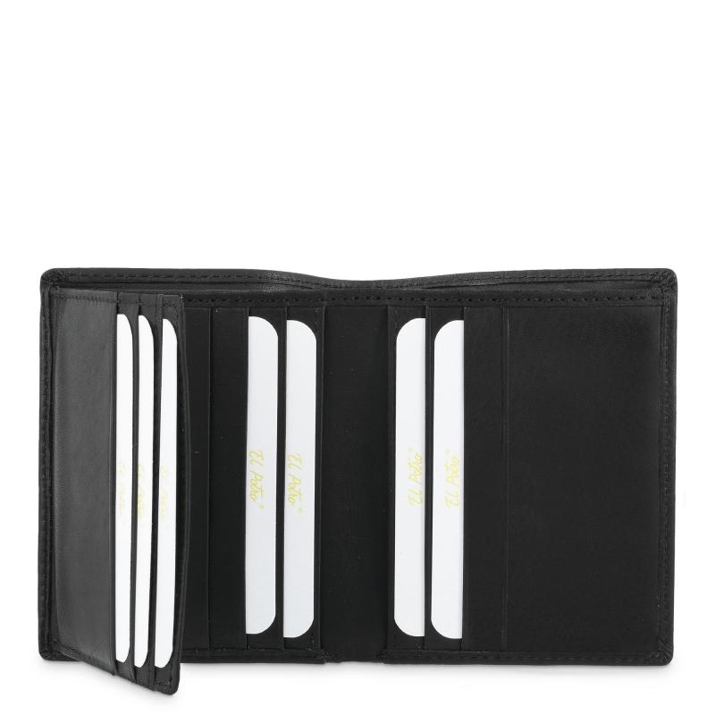 El potro Cartera hombre en piel vacuno color negro -Durango Ahorra y exporta