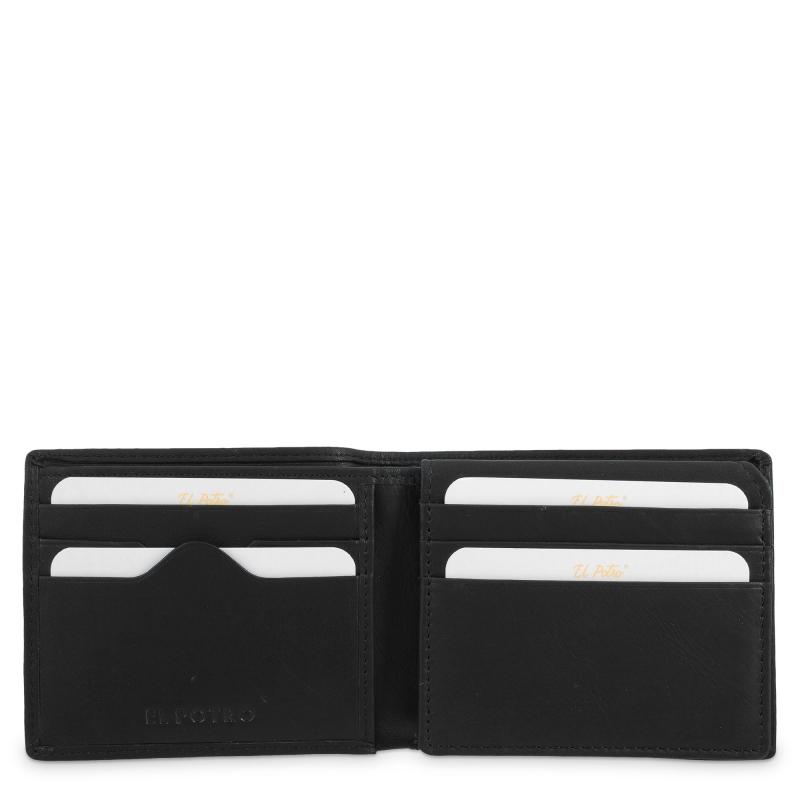 El potro Cartera hombre en piel vacuno color negro - Durango Ofertas especiales