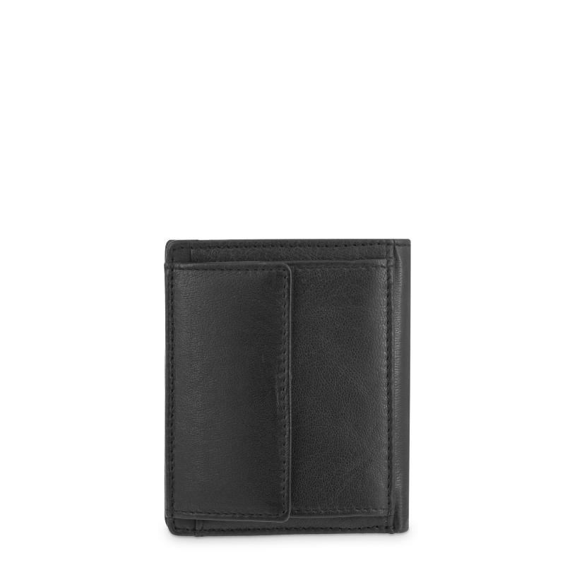 El potro Cartera monedero exterior y tarjeteros hombre en piel vacuno negro-Roma Outlet online