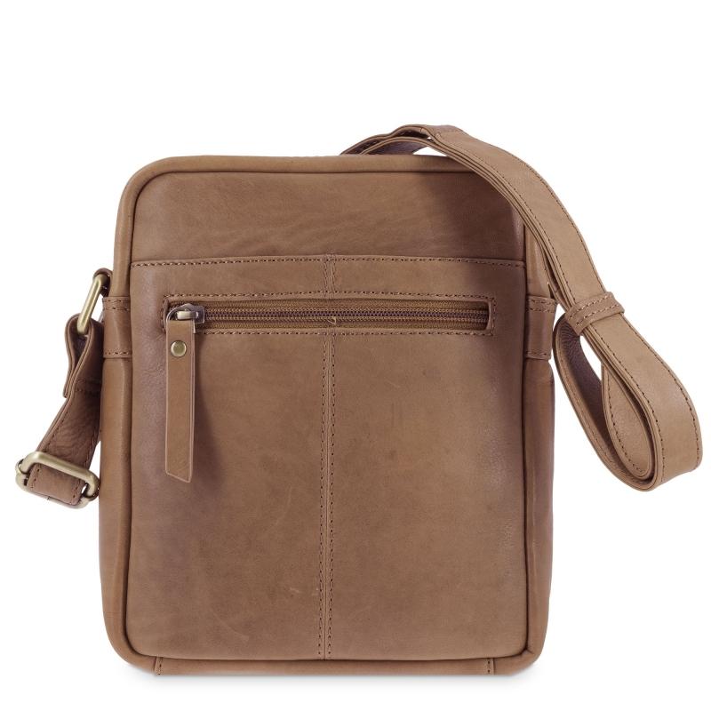 El potro Bolso Bandolera hombre en piel vacuno color cuero- Durango Ofertas
