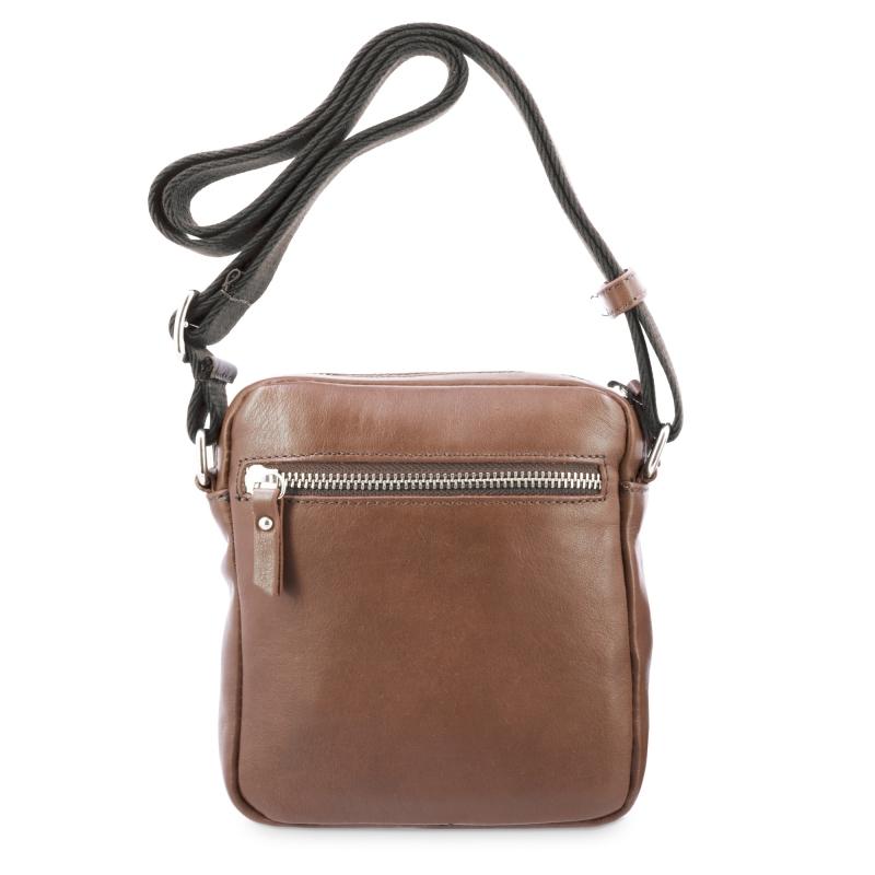 El potro Bolso Bandolera pequeño hombre en piel vacuno color cuero - Apache En oferta