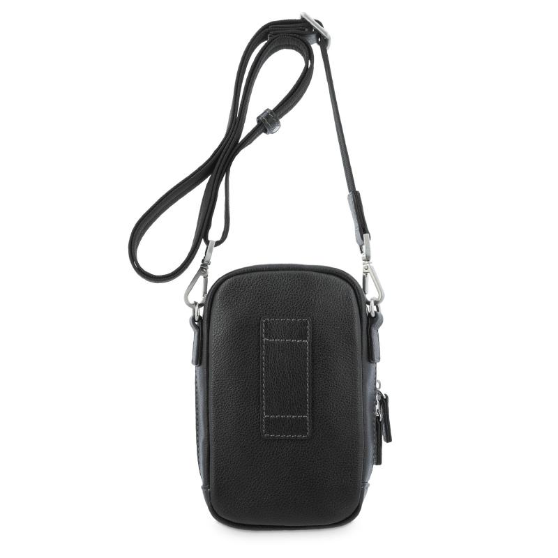 El potro Bolso Bandolera hombre en piel vacuno color negro - Box Rebajas de fábrica