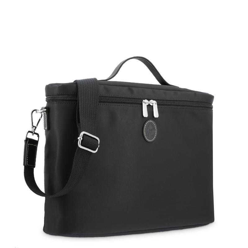 El potro Carpeta unisex en lona negro y piel vacuno color negro-Paris Los más vendidos