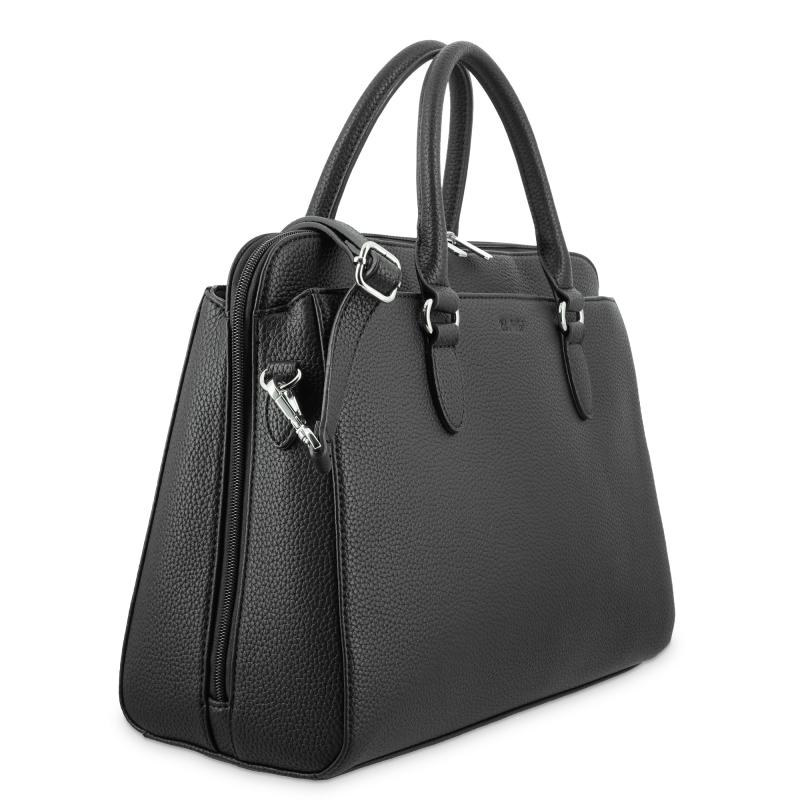 El potro Bolso shopping 3 cremalleras de El Potro color negro-Siena Mejor oferta