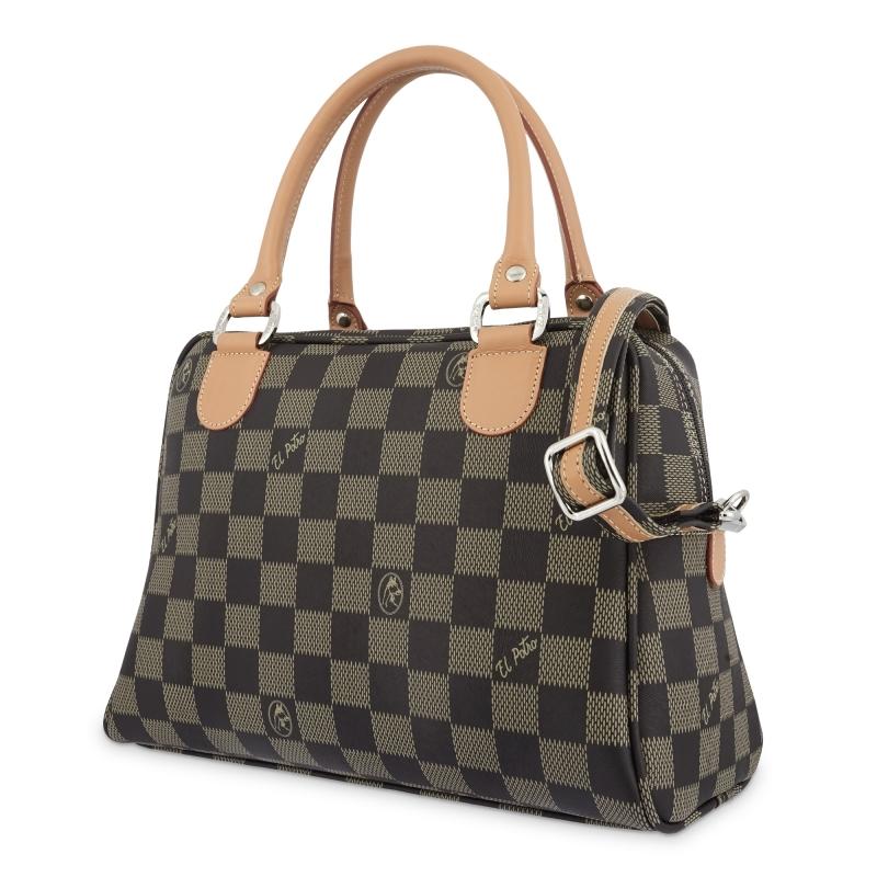 El potro Bolso Bowling mujer en lona y piel vacuno color NEGRO - Chess Últimos 3 días