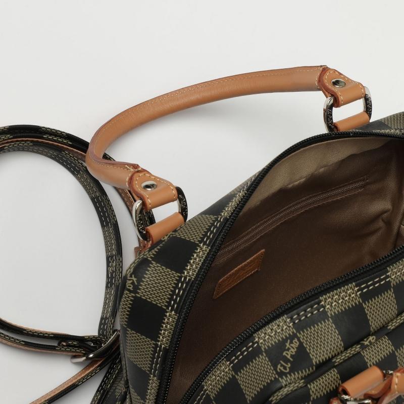 El potro Bolso Bowling mujer en lona y piel vacuno color NEGRO - Chess Últimos 3 días