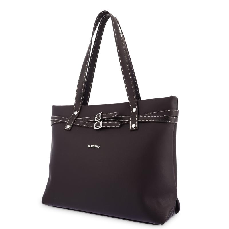El potro Bolso Tote mujer color marrón-Angula Rebajas de fin de temporada