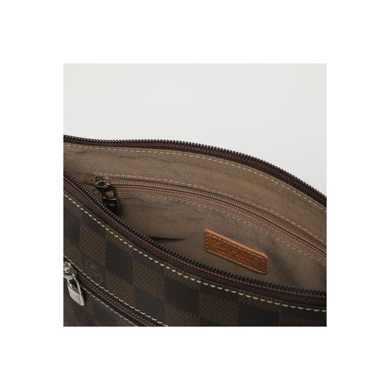 El potro Bolso Bandolera pequeño mujer en lona color marrón-Chess Rebajas