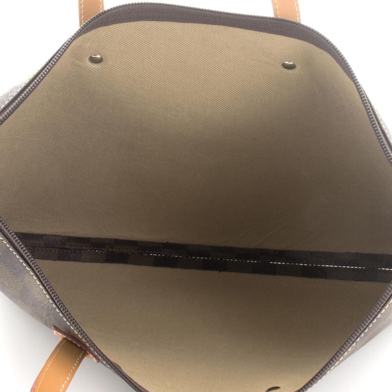 El potro Bolso Carpeta Maletín mujer en lona y piel vacuno color marróm - Chess En oferta