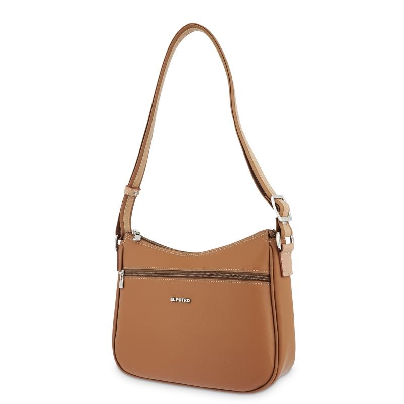 El potro Bolso bandolera góndola mujer color cuero -Angula Superdescuento