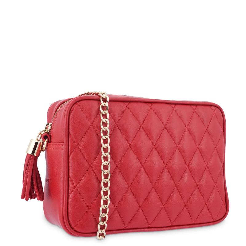 El potro Bolso Bandolera mujer en piel vacuno color rojo - Piel Liquidación