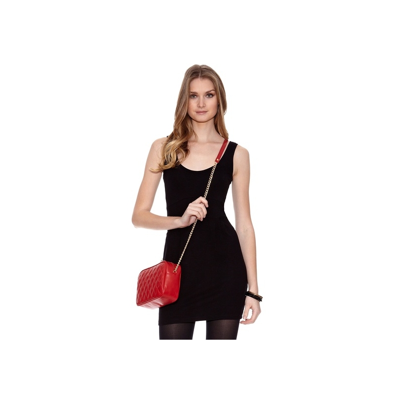 El potro Bolso Bandolera mujer en piel vacuno color rojo - Piel Liquidación