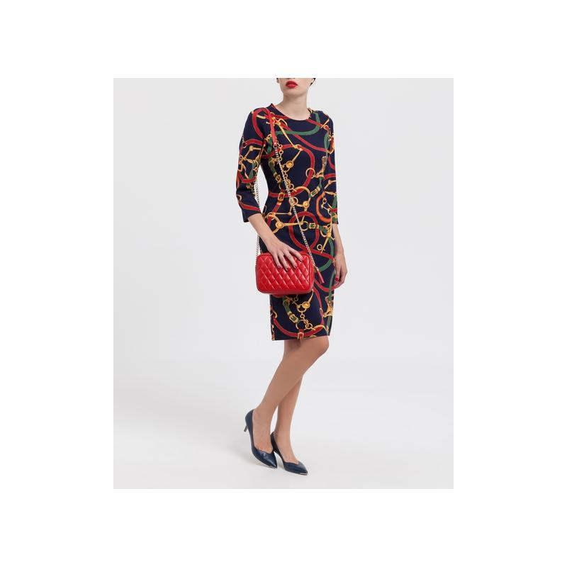 El potro Bolso Bandolera mujer en piel vacuno color rojo - Piel Liquidación