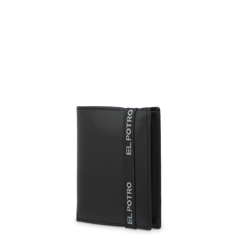 El potro Cartera tarjetero en piel vacuno color negro-El Potro Los más vendidos