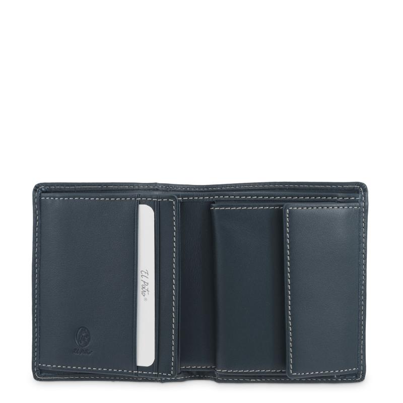 El potro Cartera monedero interior de hombre en piel vacuno azul Urban-E L P O T R O Tienda