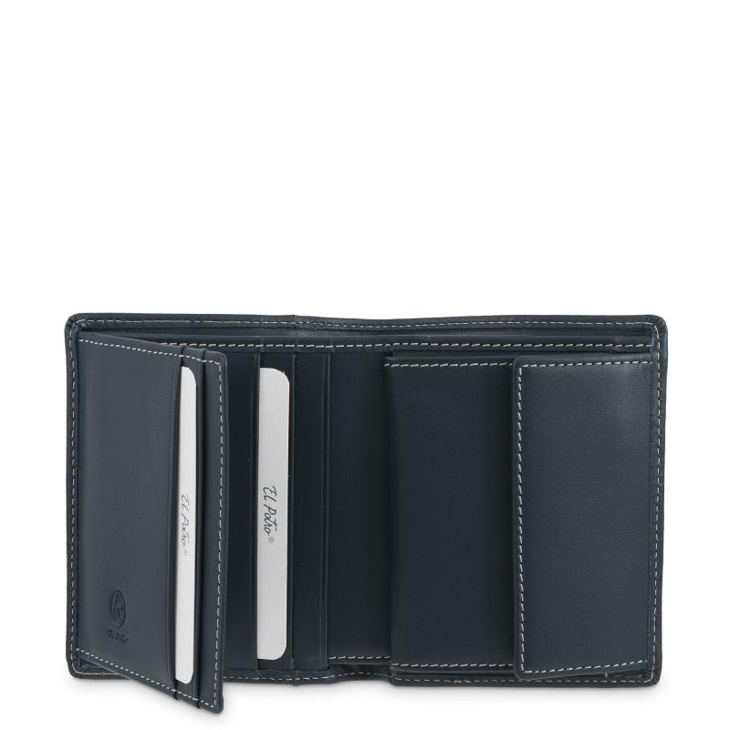 El potro Cartera monedero interior de hombre en piel vacuno azul Urban-E L P O T R O Tienda