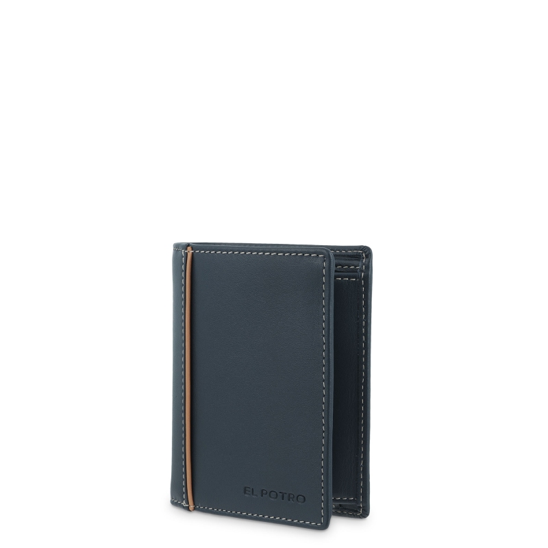 El potro Cartera monedero interior de hombre en piel vacuno azul Urban-E L P O T R O Tienda