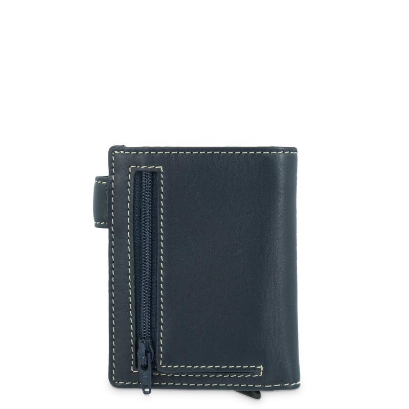 El potro Tarjetero protector en piel vacuno color azul Urban-E L P O T R O Mejor oferta