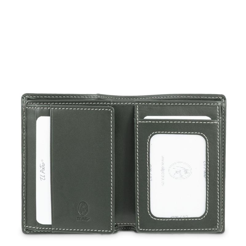 El potro Cartera tarjetero de hombre en piel vacuno verde Urban-E L P O T R O Envío gratis
