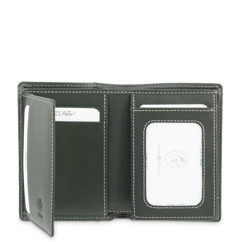 El potro Cartera tarjetero de hombre en piel vacuno verde Urban-E L P O T R O Envío gratis