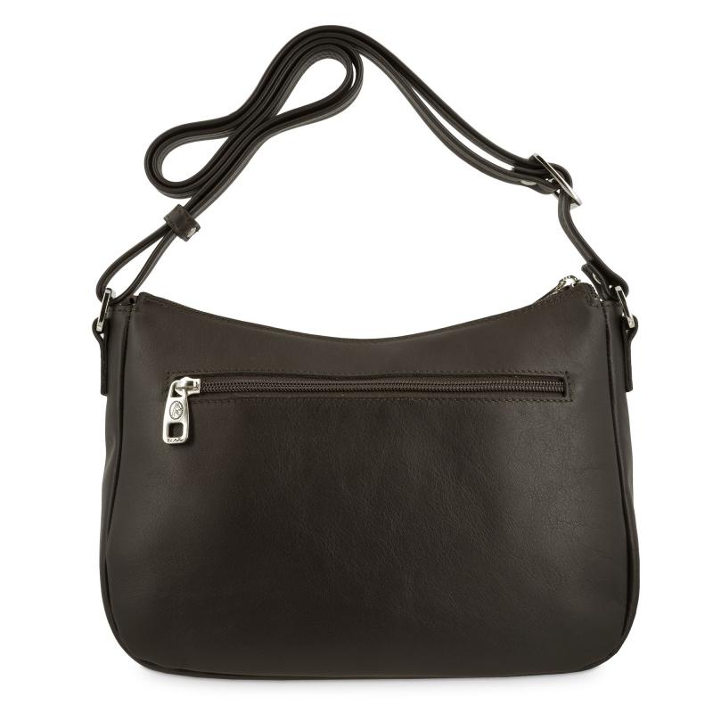 El potro Bolso Hobo mujer en piel vacuno color marrón - Cromo Último día