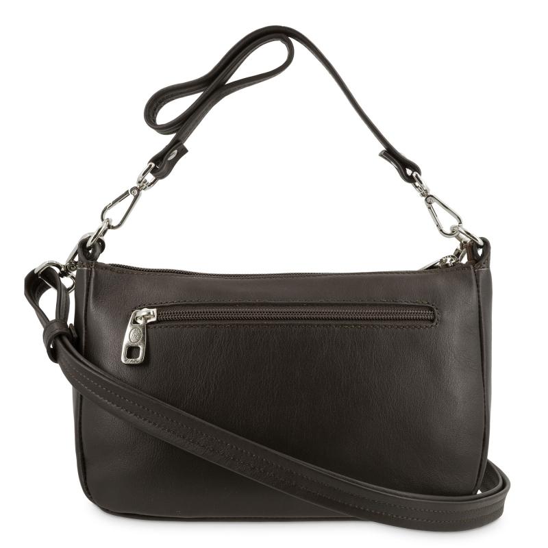 El potro Bolso de 2 asas de mujer en piel vacuno color marrón- Cromo Precio de fábrica