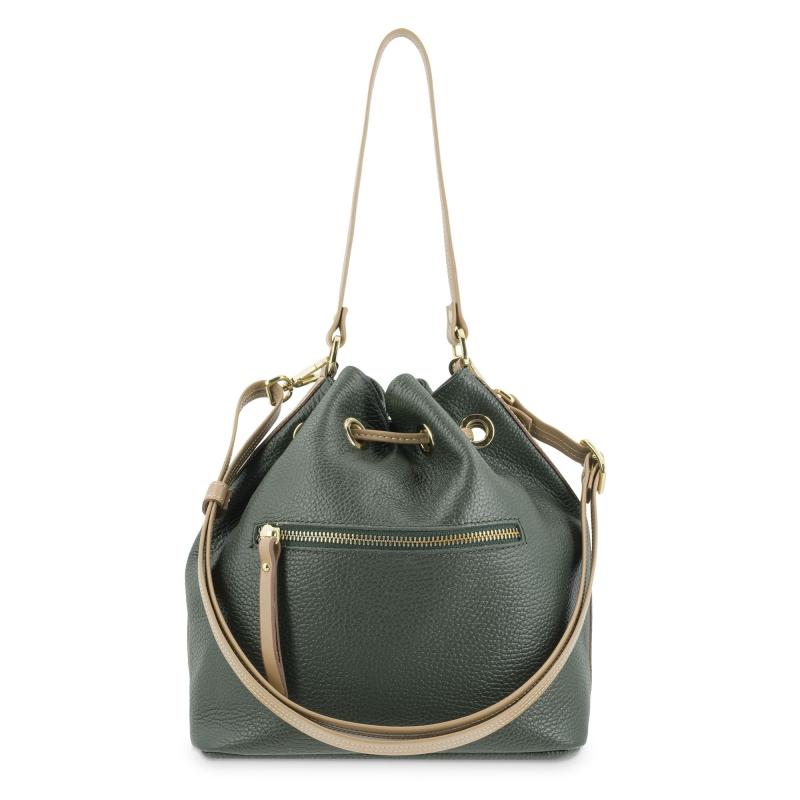 El potro Bolso Saco mujer en piel vacuno color verde - Oasis Grandes ahorros