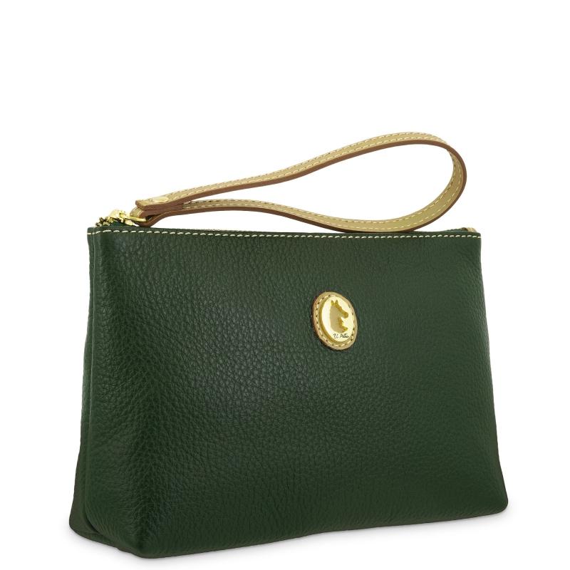 El potro Bolsa en piel vacuno color verde - El Potro En línea