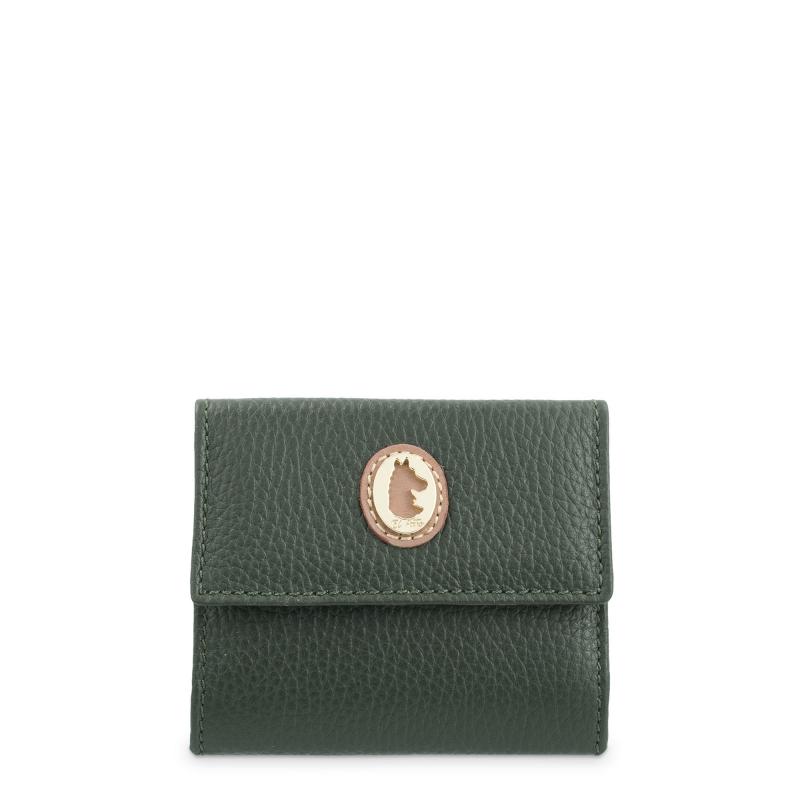 El potro Cartera pequeña mujer en piel vacuno color verde-El Potro Rebajas