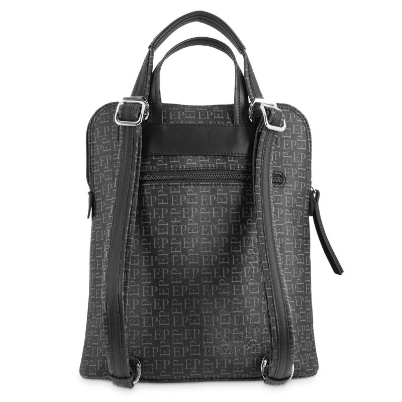 El potro Mochila bolso color negro con print de logos-EL POTRO Rebajas baratas