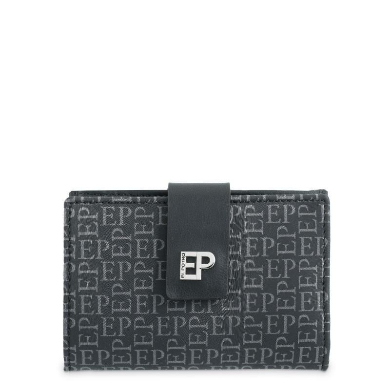 El potro Cartera mujer color negro insignia-El Potro