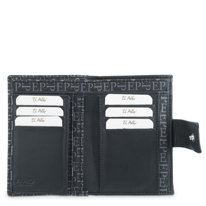 El potro Cartera mujer color negro insignia-El Potro Ventas relámpago